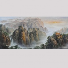 江山多娇-张维源山水油画