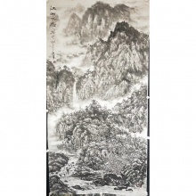 国画山水画《江山飞腾》-李书民