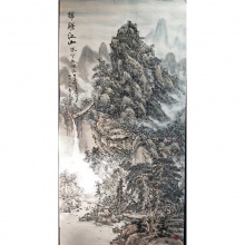 国画山水画《锦秀江山》-李书民