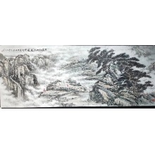 国画山水画《万里江山入画图》-李书民